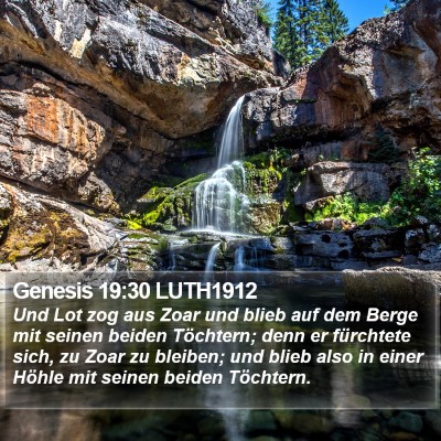 Genesis 19:30 LUTH1912 Bible Verse Image