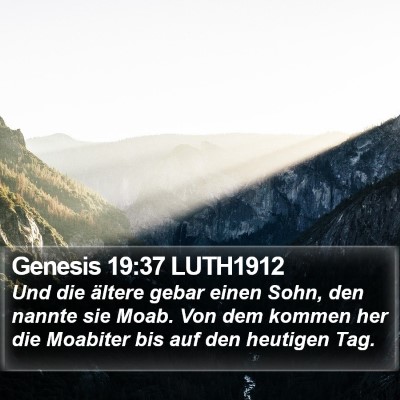Genesis 19:37 LUTH1912 Bible Verse Image