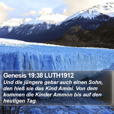 Genesis 19:38 LUTH1912 Bible Verse Image