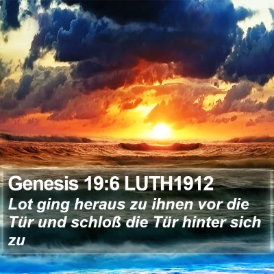 Genesis 19:6 LUTH1912 Bible Verse Image