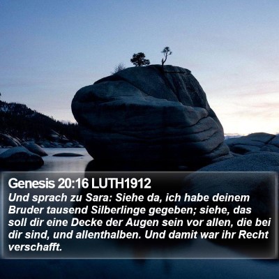 Genesis 20:16 LUTH1912 Bible Verse Image