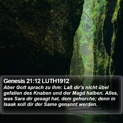 Genesis 21:12 LUTH1912 Bible Verse Image
