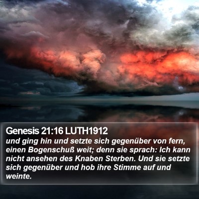 Genesis 21:16 LUTH1912 Bible Verse Image