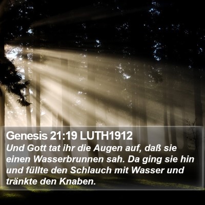 Genesis 21:19 LUTH1912 Bible Verse Image