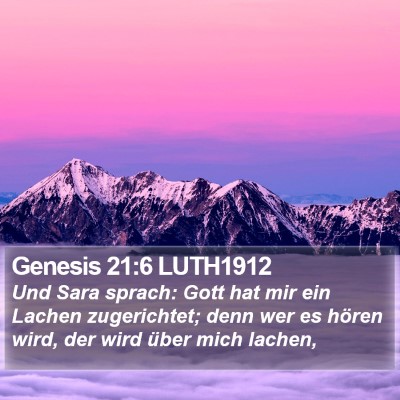 Genesis 21:6 LUTH1912 Bible Verse Image