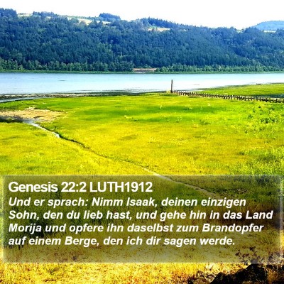 Genesis 22:2 LUTH1912 Bible Verse Image