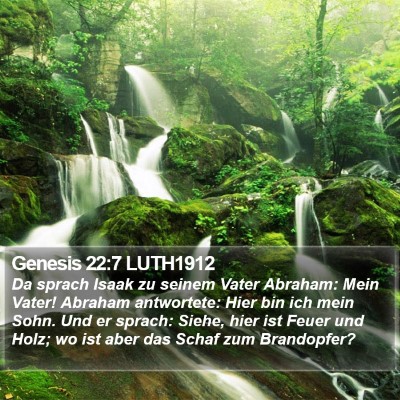 Genesis 22:7 LUTH1912 Bible Verse Image