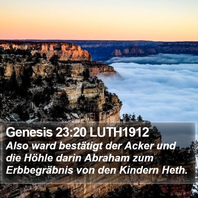 Genesis 23:20 LUTH1912 Bible Verse Image