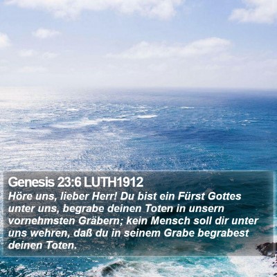 Genesis 23:6 LUTH1912 Bible Verse Image