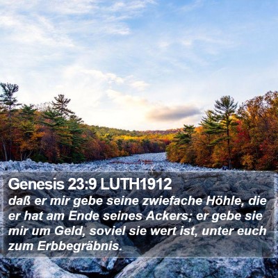 Genesis 23:9 LUTH1912 Bible Verse Image