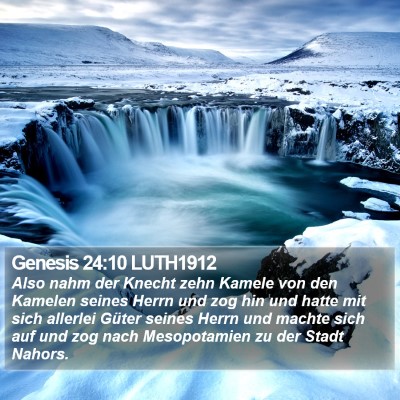 Genesis 24:10 LUTH1912 Bible Verse Image