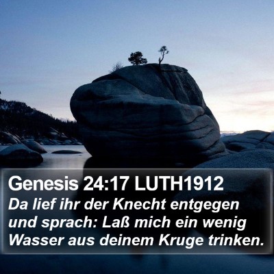Genesis 24:17 LUTH1912 Bible Verse Image