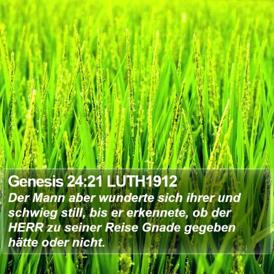 Genesis 24:21 LUTH1912 Bible Verse Image