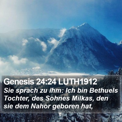 Genesis 24:24 LUTH1912 Bible Verse Image