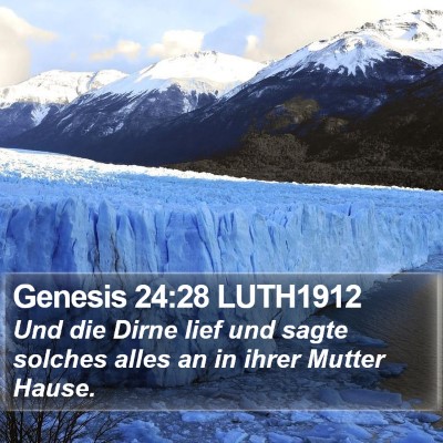 Genesis 24:28 LUTH1912 Bible Verse Image
