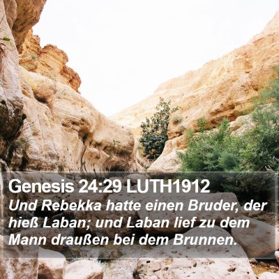 Genesis 24:29 LUTH1912 Bible Verse Image