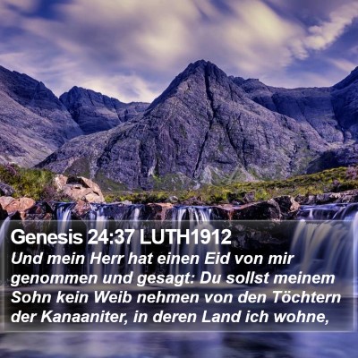 Genesis 24:37 LUTH1912 Bible Verse Image