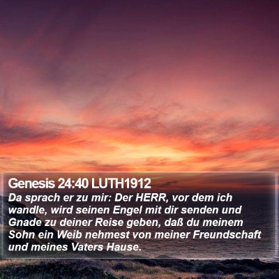 Genesis 24:40 LUTH1912 Bible Verse Image