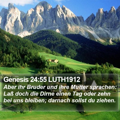 Genesis 24:55 LUTH1912 Bible Verse Image