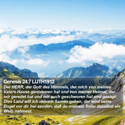 Genesis 24:7 LUTH1912 Bible Verse Image