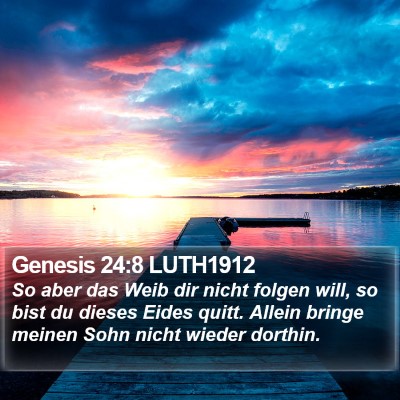 Genesis 24:8 LUTH1912 Bible Verse Image