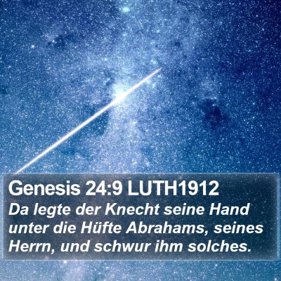 Genesis 24:9 LUTH1912 Bible Verse Image