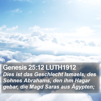 Genesis 25:12 LUTH1912 Bible Verse Image