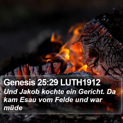 Genesis 25:29 LUTH1912 Bible Verse Image