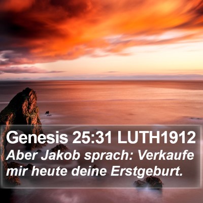 Genesis 25:31 LUTH1912 Bible Verse Image