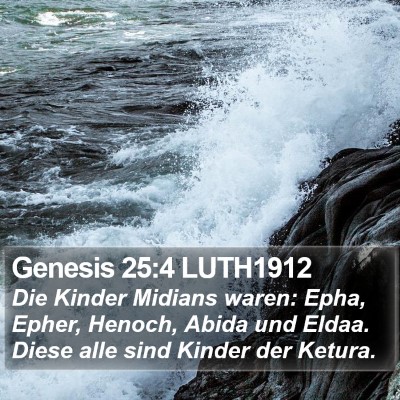 Genesis 25:4 LUTH1912 Bible Verse Image