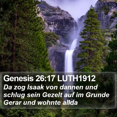 Genesis 26:17 LUTH1912 Bible Verse Image
