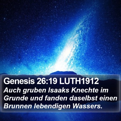 Genesis 26:19 LUTH1912 Bible Verse Image