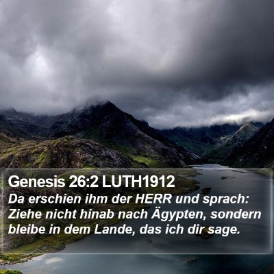 Genesis 26:2 LUTH1912 Bible Verse Image