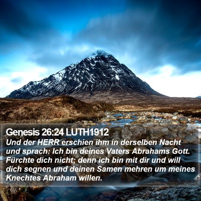 Genesis 26:24 LUTH1912 Bible Verse Image