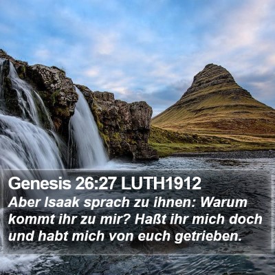 Genesis 26:27 LUTH1912 Bible Verse Image