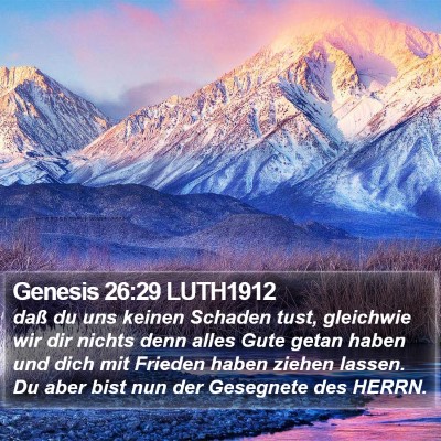 Genesis 26:29 LUTH1912 Bible Verse Image