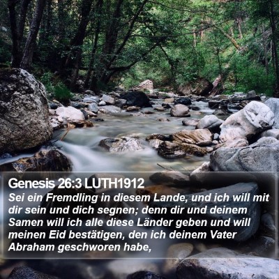 Genesis 26:3 LUTH1912 Bible Verse Image