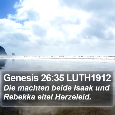 Genesis 26:35 LUTH1912 Bible Verse Image