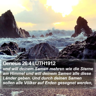 Genesis 26:4 LUTH1912 Bible Verse Image