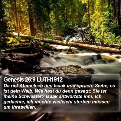 Genesis 26:9 LUTH1912 Bible Verse Image
