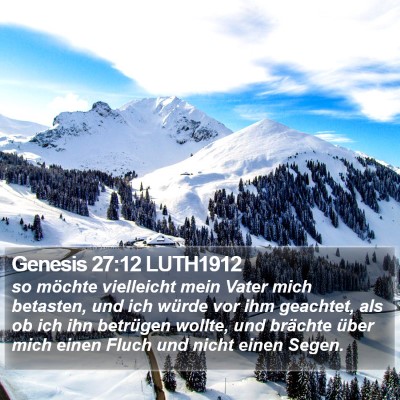 Genesis 27:12 LUTH1912 Bible Verse Image