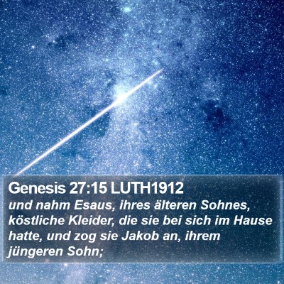 Genesis 27:15 LUTH1912 Bible Verse Image