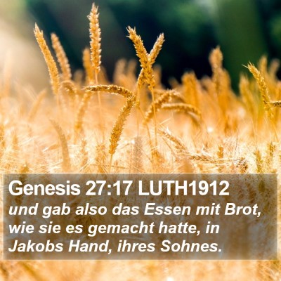 Genesis 27:17 LUTH1912 Bible Verse Image