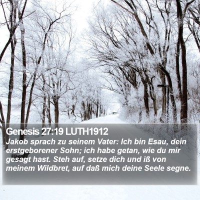 Genesis 27:19 LUTH1912 Bible Verse Image