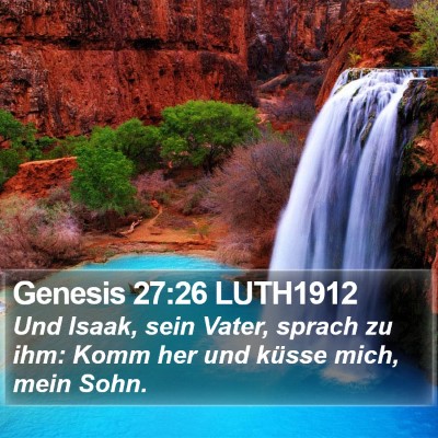 Genesis 27:26 LUTH1912 Bible Verse Image