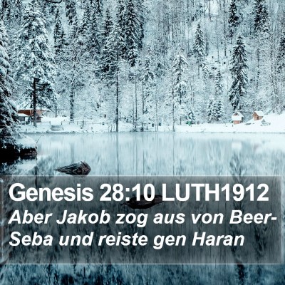 Genesis 28:10 LUTH1912 Bible Verse Image