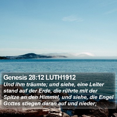 Genesis 28:12 LUTH1912 Bible Verse Image