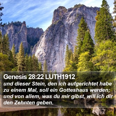 Genesis 28:22 LUTH1912 Bible Verse Image