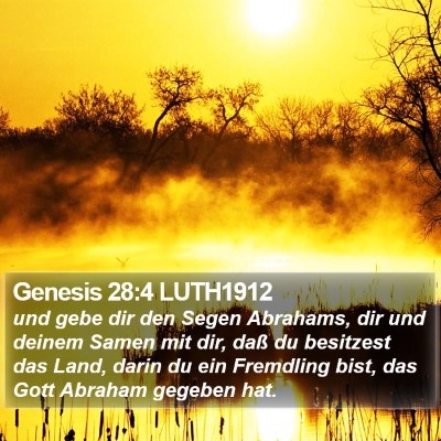 Genesis 28:4 LUTH1912 Bible Verse Image