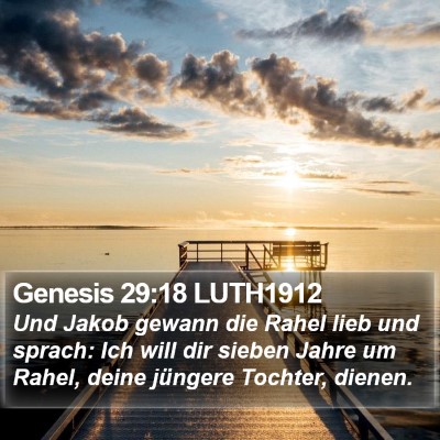 Genesis 29:18 LUTH1912 Bible Verse Image